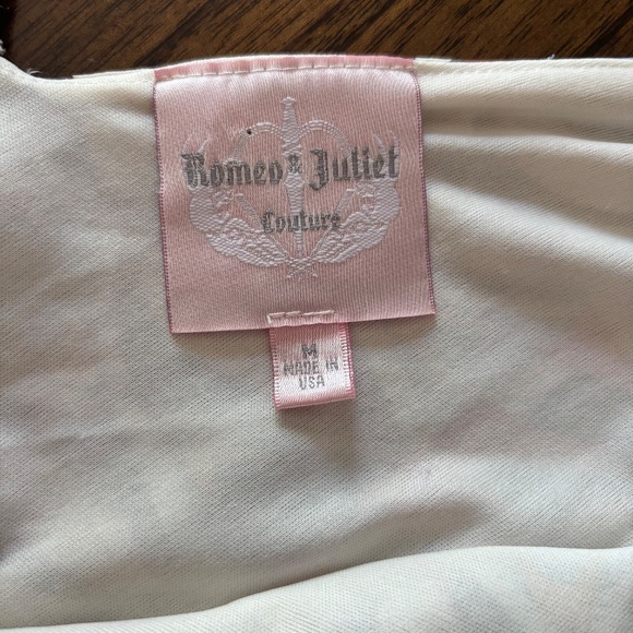 Romeo and Juliet Couture Geo Pattern hi-low dress side M - Picture 11 of 15